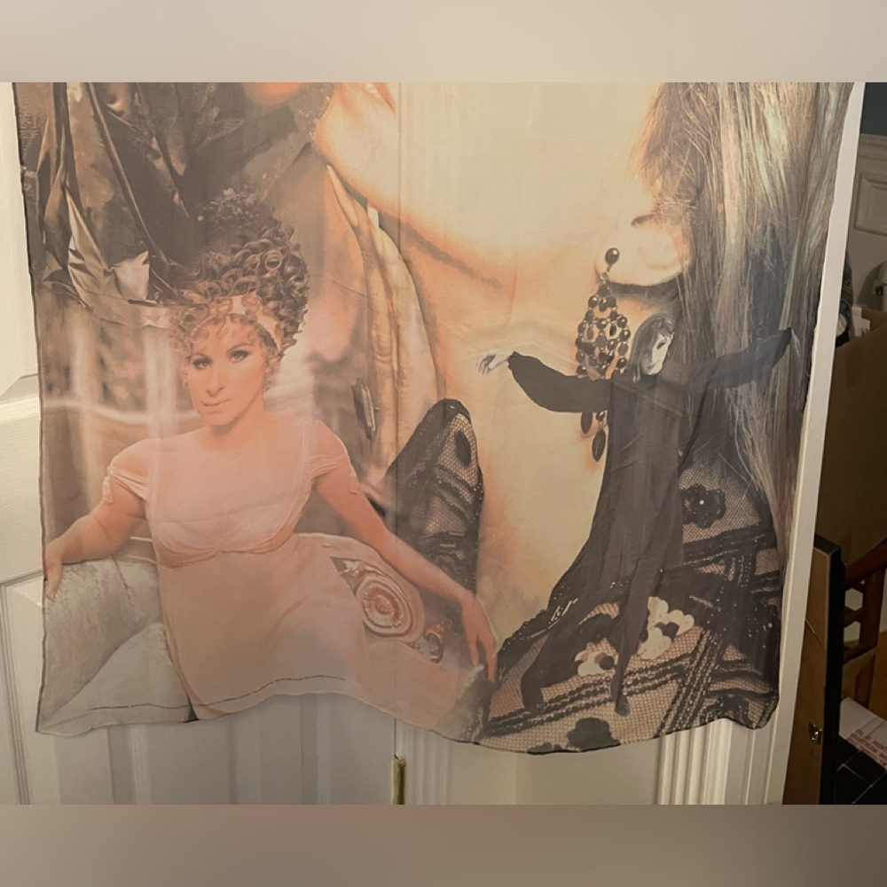 RARE Barbra Streisand silk scarf!!!!!